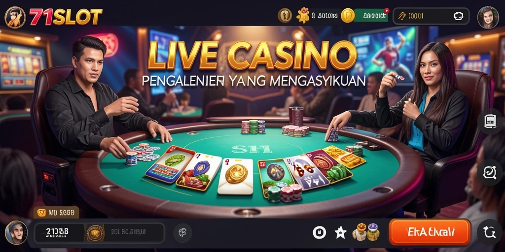 Screenshot gameplay Live Casino yang menarik dan interaktif.