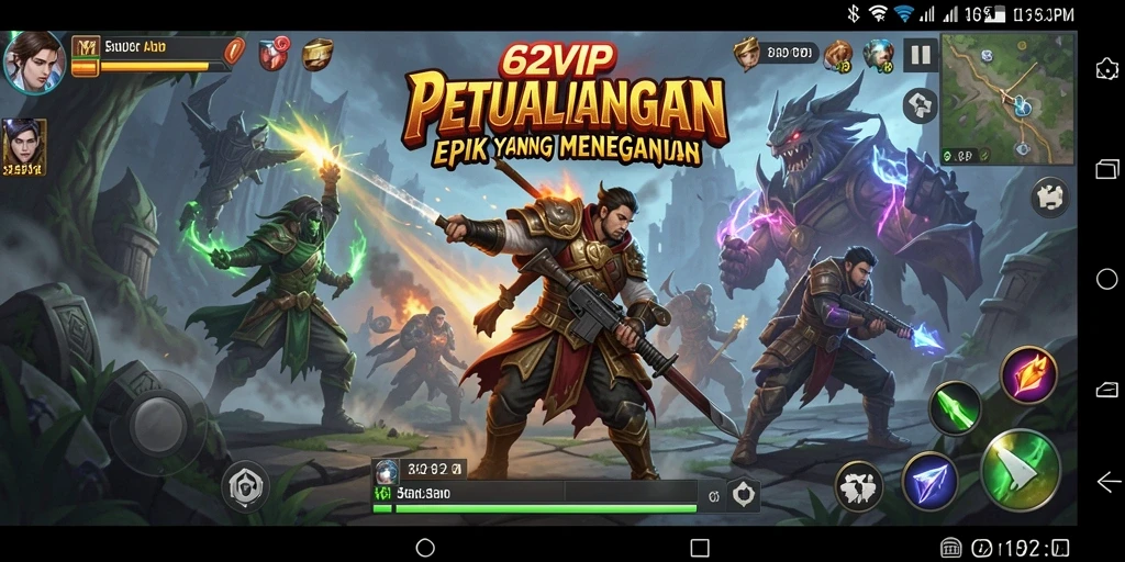 Gambaran gameplay <strong>62VIP</strong> yang menegangkan dan penuh petualangan.