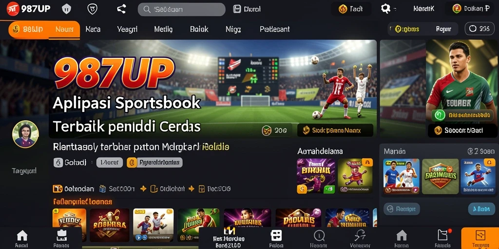 Tampilan screenshot gameplay Sportsbook 987UP yang menarik dan interaktif.