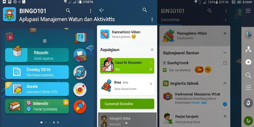 Tampilan antarmuka BINGO101 yang intuitif dan ramah pengguna.