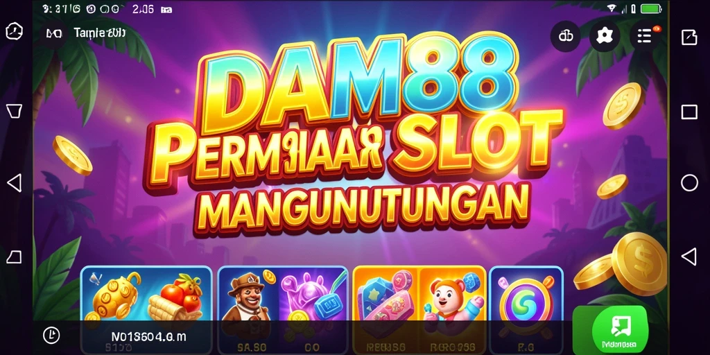 Screenshot utama DAM88 menampilkan gameplay Slot yang mendebarkan.