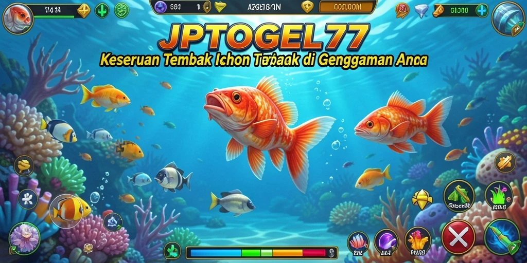 Tampilan gameplay seru dalam game Tembak Ikan JPTOGEL77.