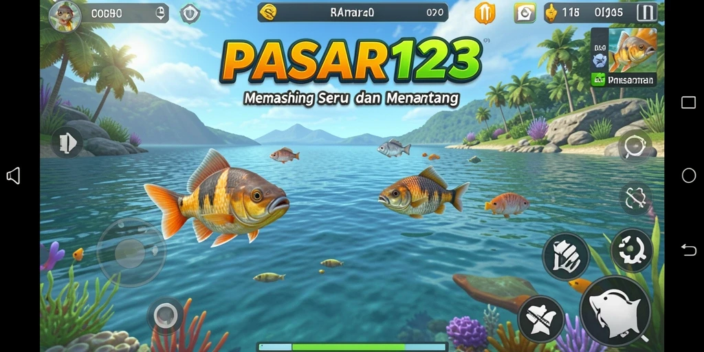 Tangkapan ikan di lokasi memancing yang indah.
